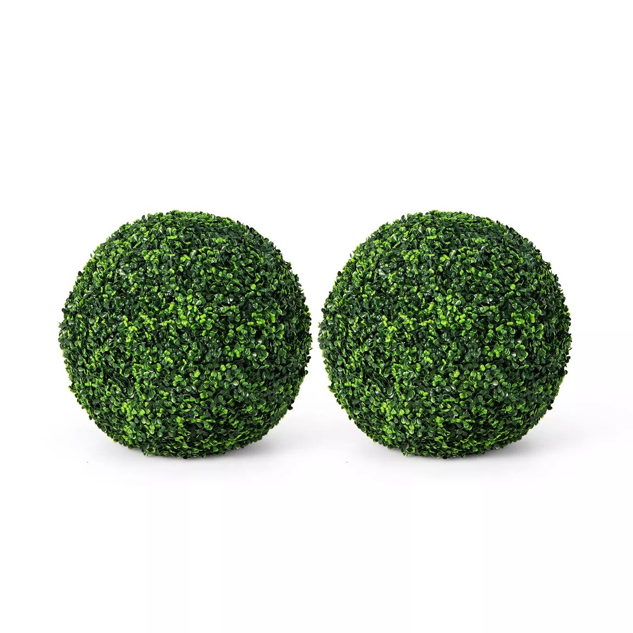 2 PCS Artificial Plant Topiary Balls Faux Boxwood Decorative Spheres for Wedding
